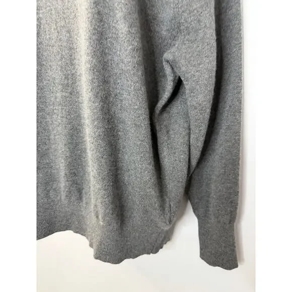 J. Crew Cashmere Relaxed Crew Neck Sweater Casual Wardrobe Grey Women's S - Picture 8 of 13